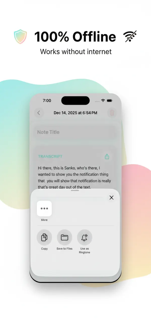 #1. Offline Audio Notes (iOS) 게시자: JOSE ZARABANDA