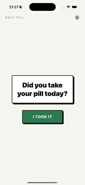 Simple Daily Pill Tracker screenshot 1