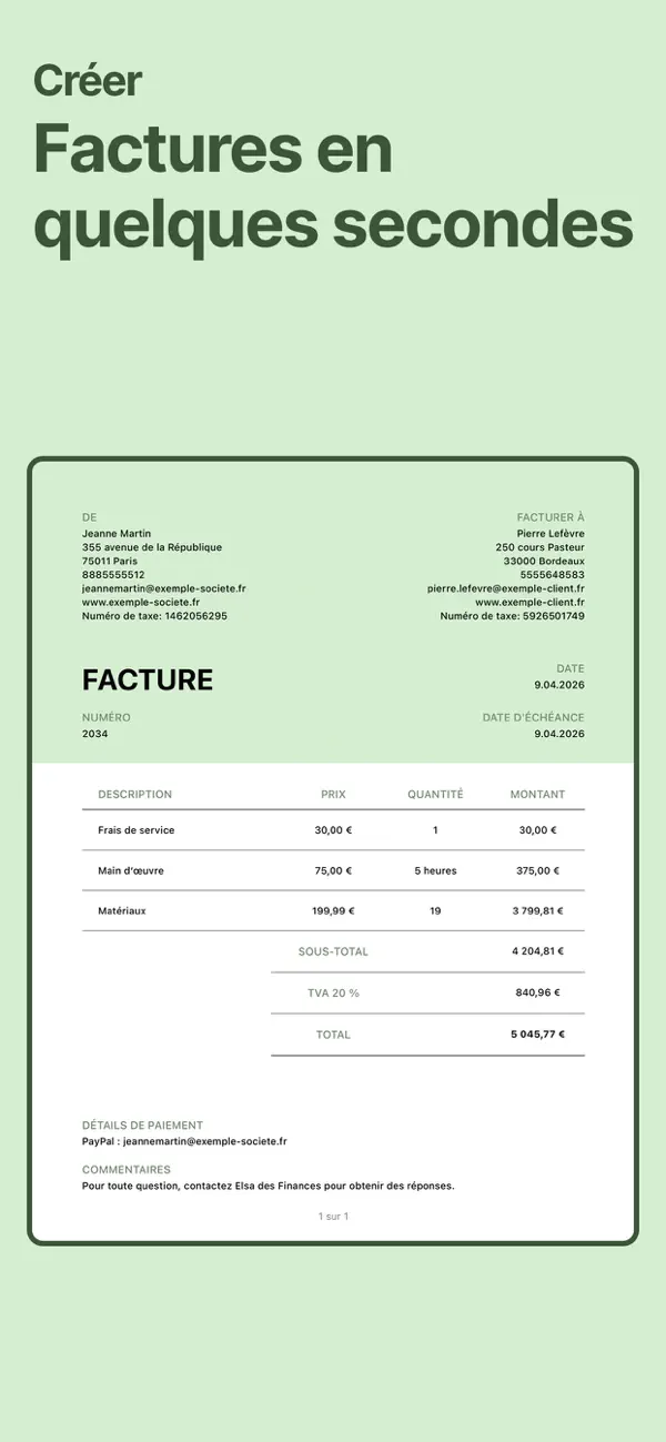 Screenshot #2 pour Invoice.app: Création Facile