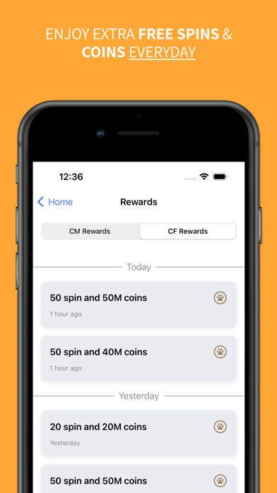 CM Rewards: Spins & Coin Links Screenshot 3 - AppWisp.com CM Rewards: Spins & Coin Links Screenshot 3 - AppWisp.com