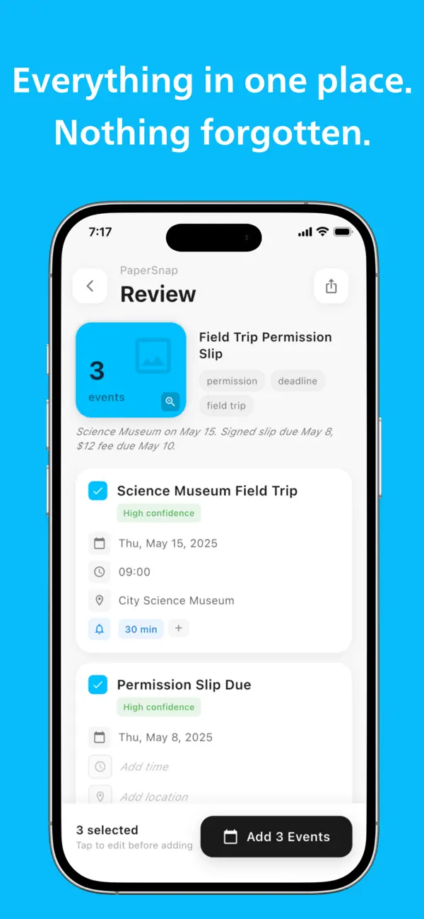 #3. PaperSnap - Scan to Calendar (iOS) By: Funnyeve