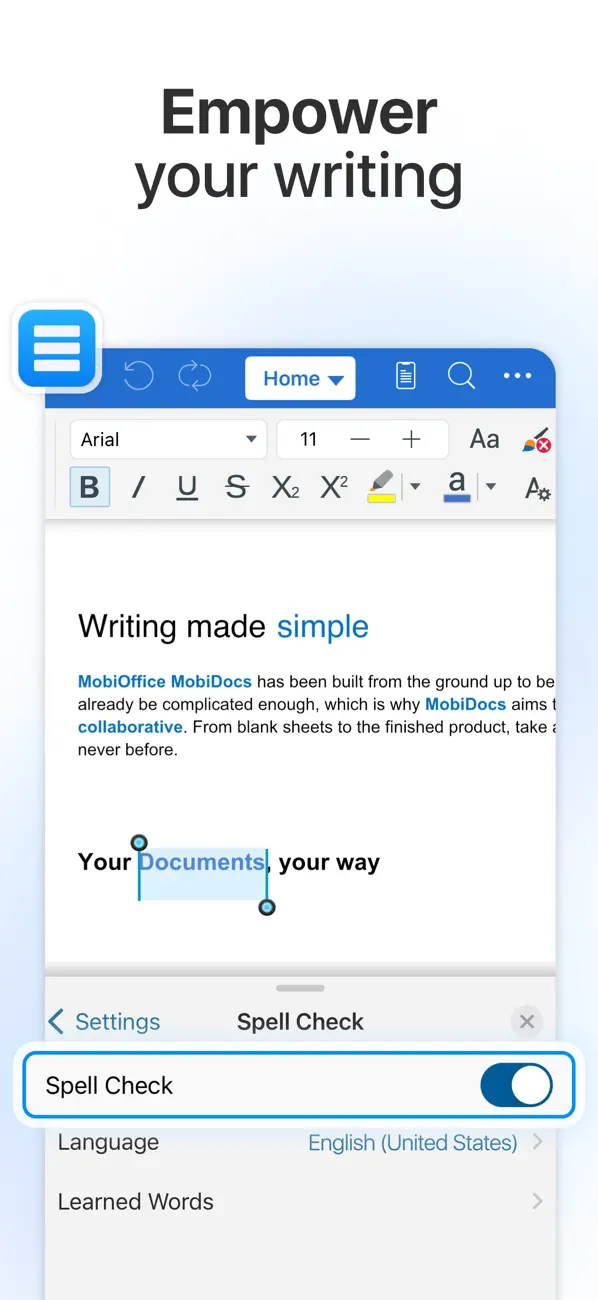 #3. MobiOffice・Word Docs・Excel・PDF (iOS) Podle: MobiSystems, Inc.