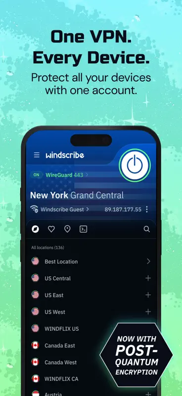 Private VPN Proxy – Windscribe screenshot 4 of 7
