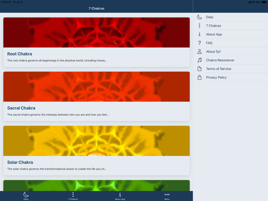 Moon Chakras™ iPad screenshot 5 - Lifestyle app