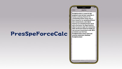 Screenshot #3 pour PresSpeForceCalc