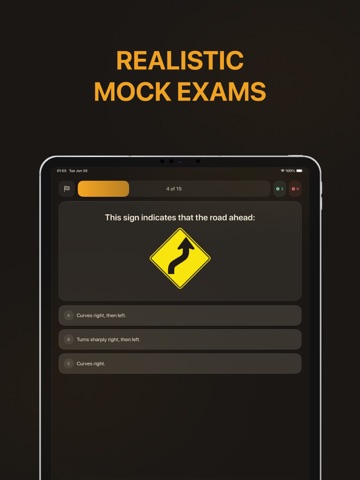 Ohio BMV Practice Test 2026 iPad screenshot