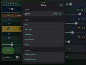 Teacher Grader iPad screenshot