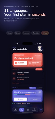 NewLexi: AI Language Tutor iPhone screenshot