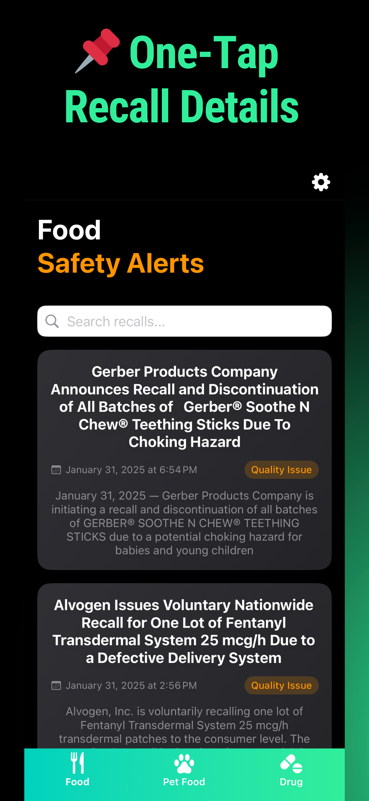 Recall Radar: Food Alerts