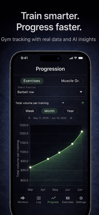 ProgressTrackAI Gym Log Screenshot 1 of 4