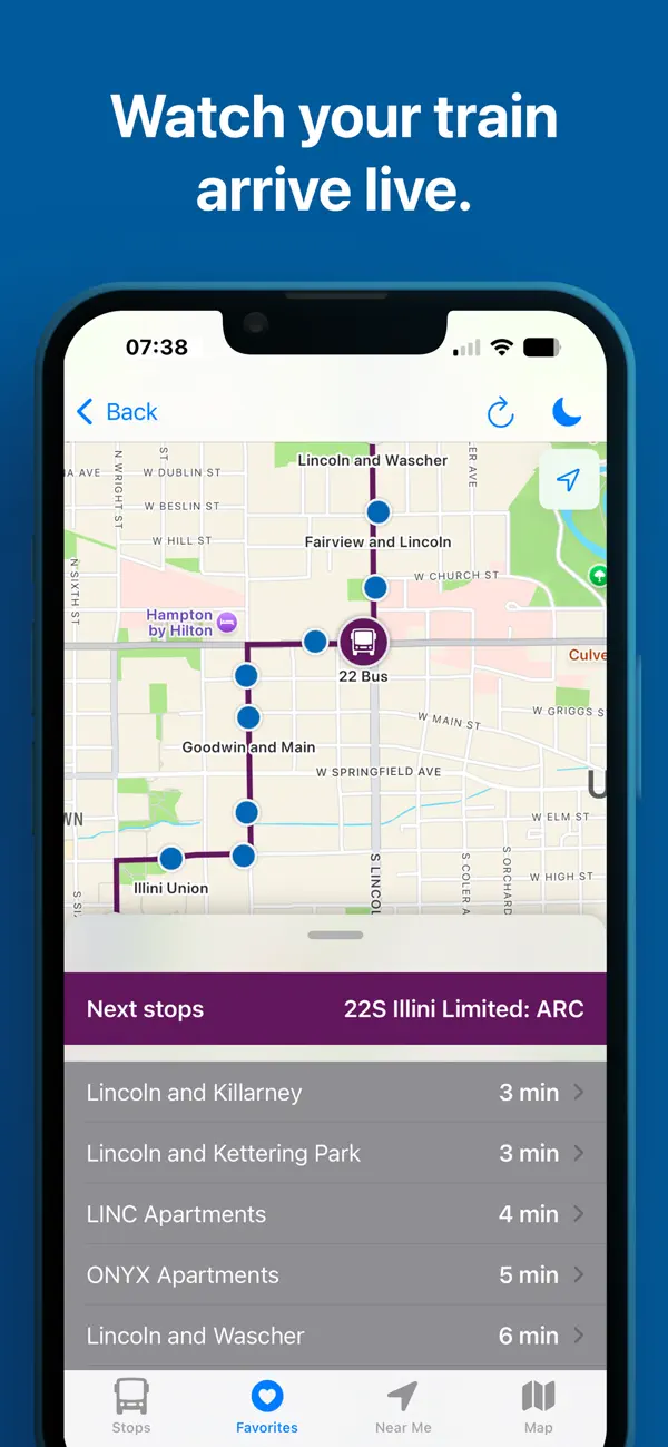 Screenshot #1 pour UIUC Bus