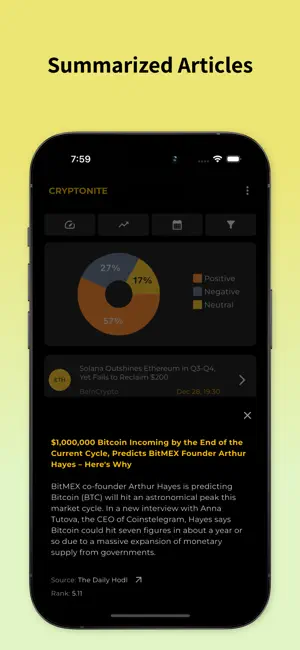 Cryptonite - News & Sentiment screenshot 2