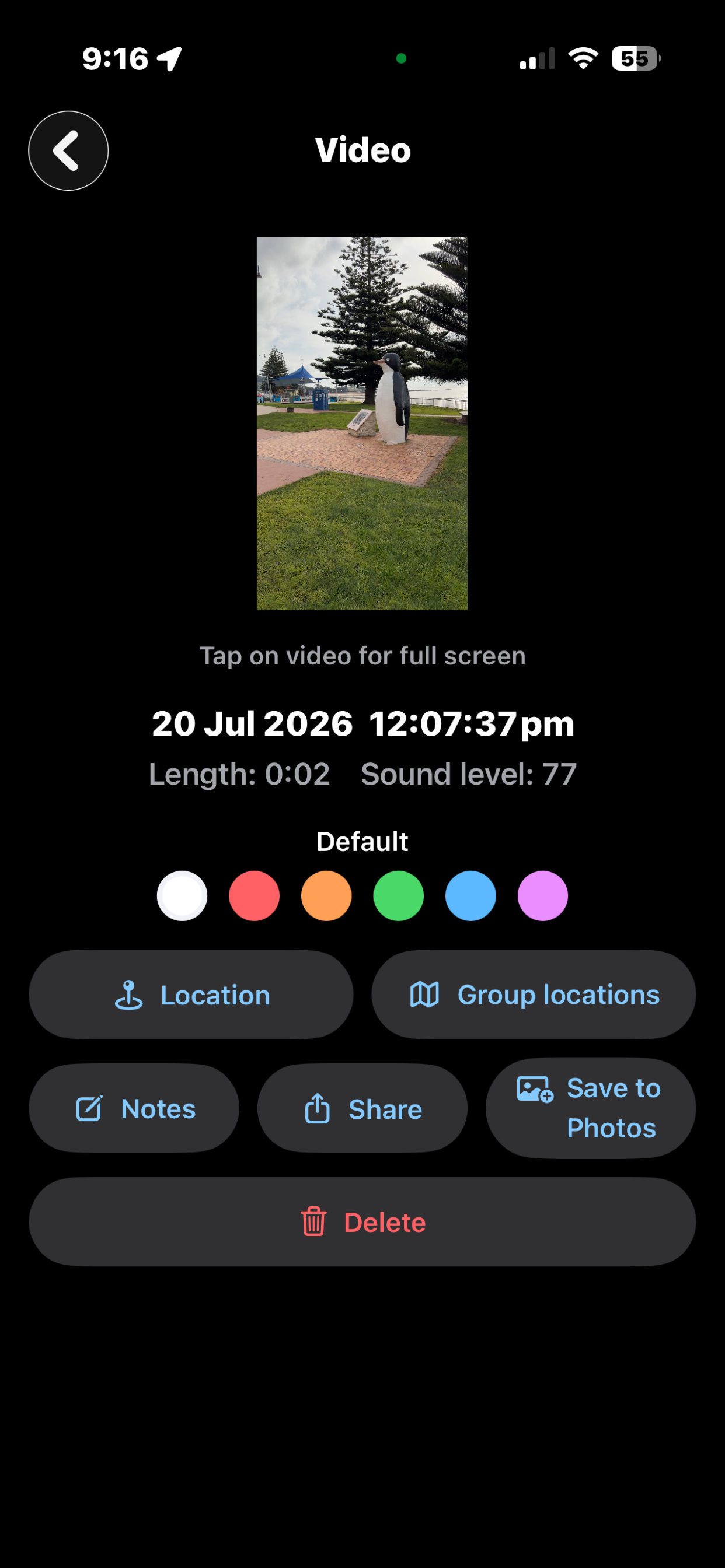 Video recorder with trigger screenshot 2
