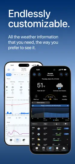 Captura de pantalla de Foreca Weather en iPhone 2