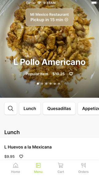 Mi Mexico Restaurant iPhone screenshot 2 - Food & Drink app