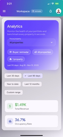 Rent Radar Admin screenshot