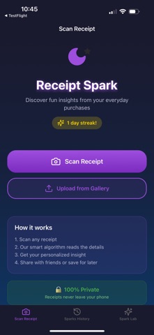 Receipt Spark: Fun Insights screenshot