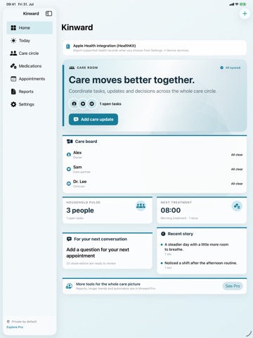Kinward: Family Care iPad screenshot