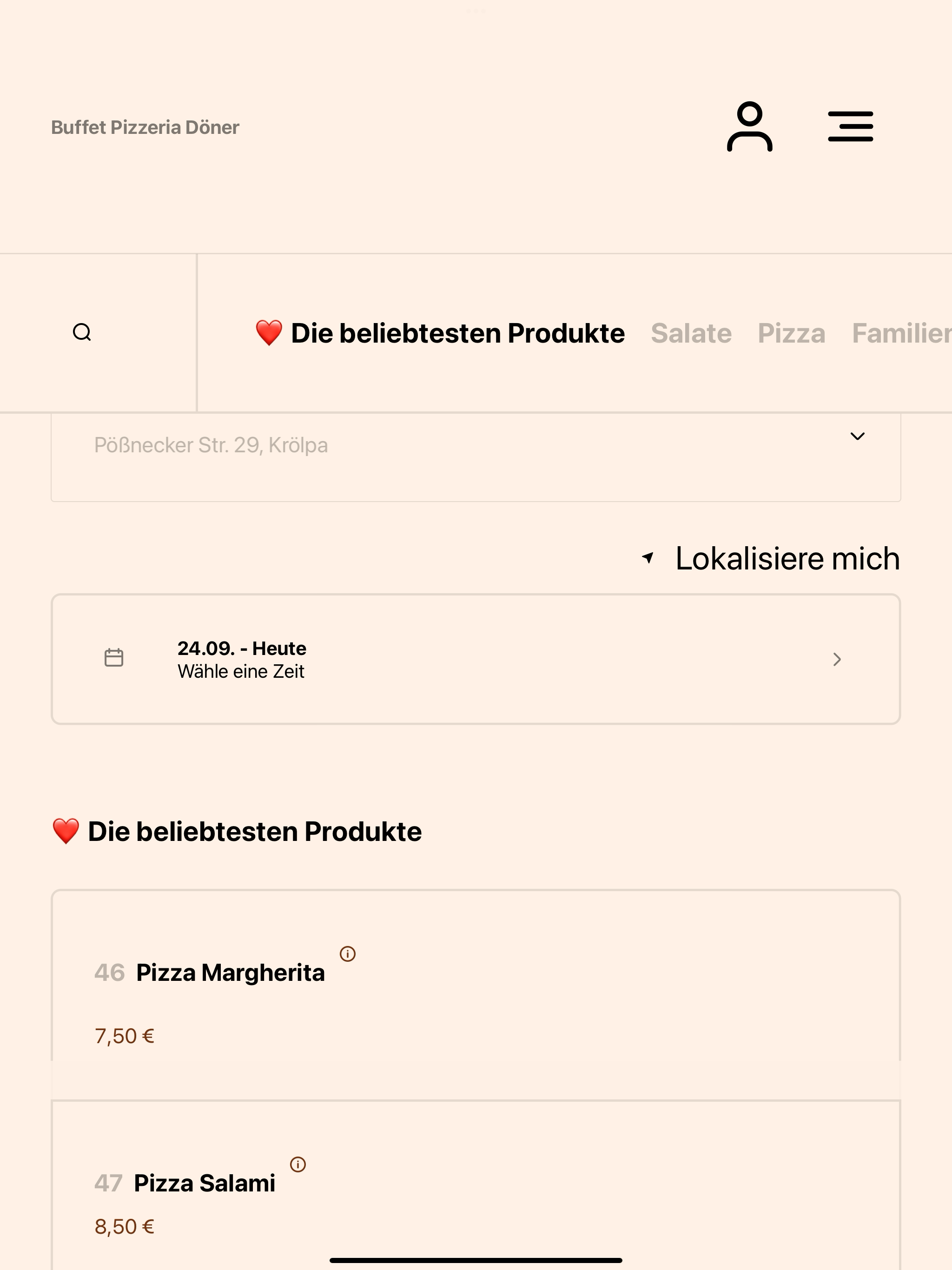 Buffet Pizzeria Döner Krölpa screenshot 7