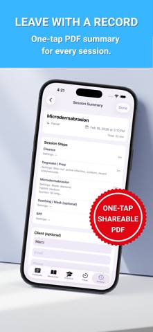 Facial Protocol Timer - Esthi screenshot