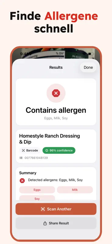 Allergie Scanner screenshot 1 of 8