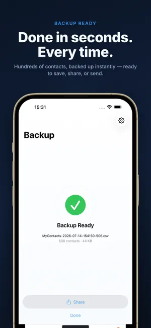 My Contacts Backup screenshot 4