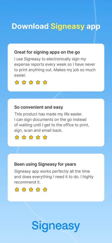 Signeasy Firmar Documentos PDF - App de Productividad | MWM