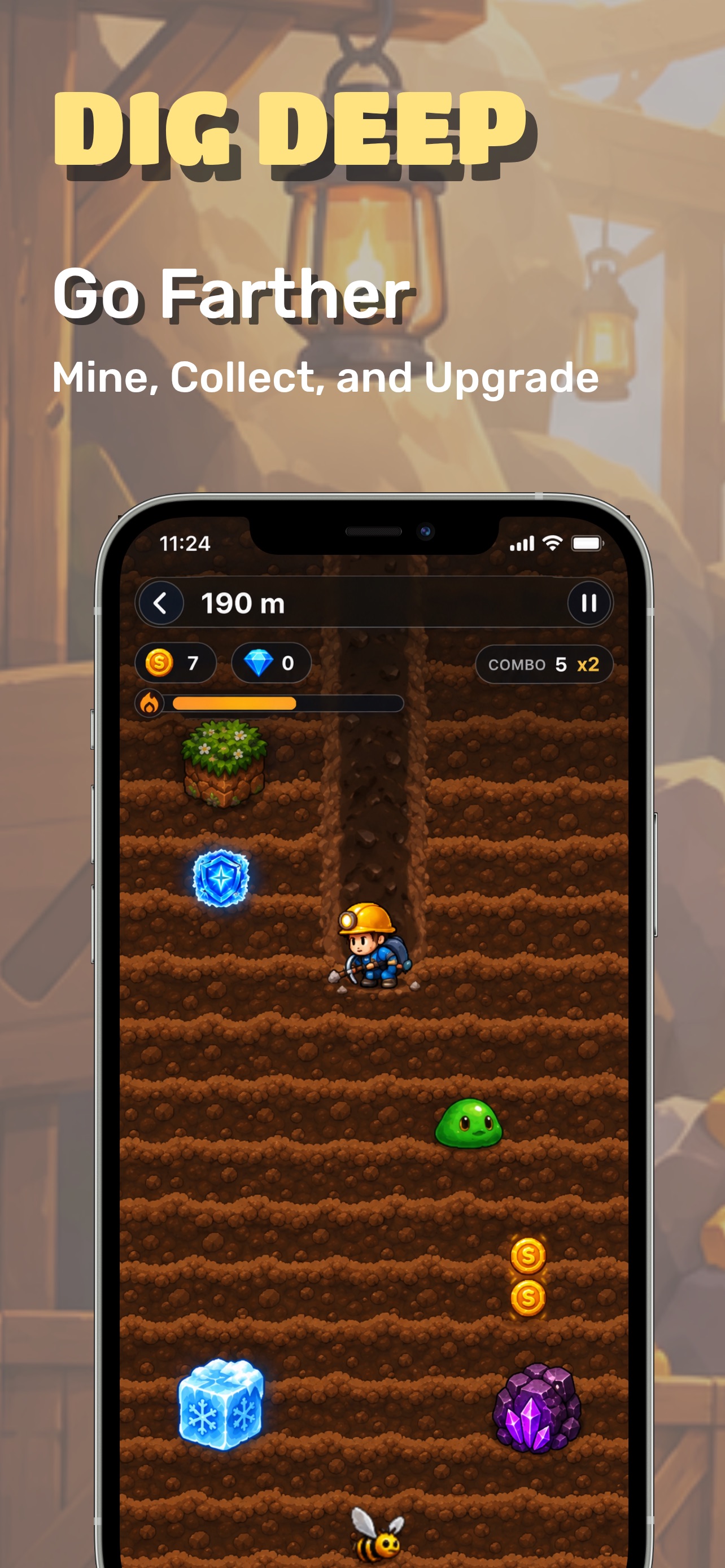 Screenshot 1 of Tap Miner Rush: Dig Deep