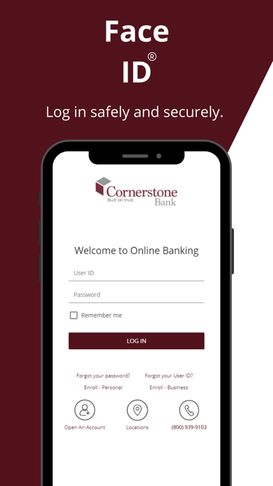 Cornerstone Bank iMobile Screenshot