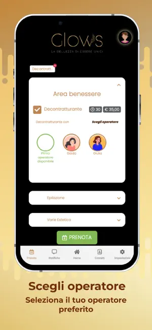 Glows salone di bellezza screenshot 3