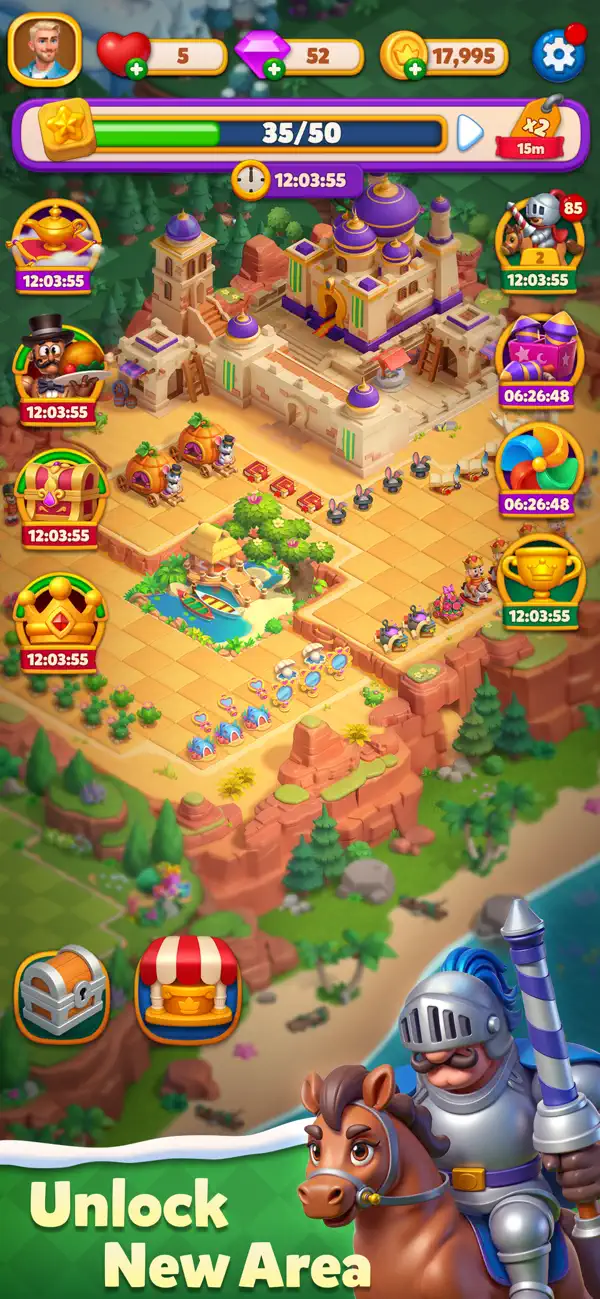 Mergevia: Match Tiles & Merge Hack screenshot 4 - game app interface