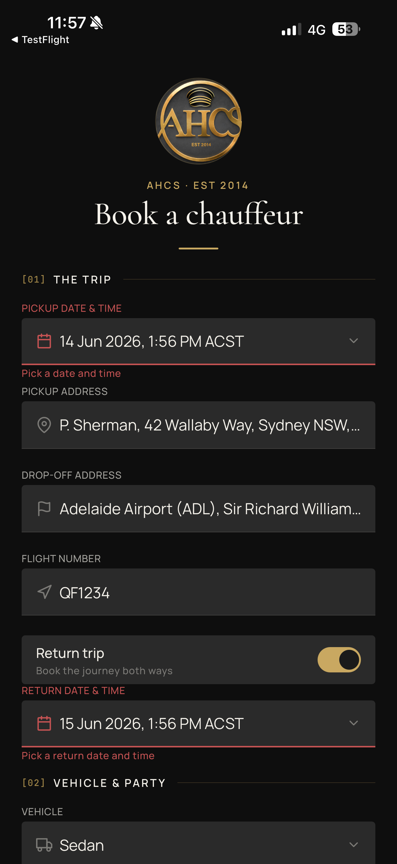 Adelaide Hills Chauffeur screenshot 4