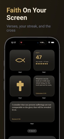 Christian Faith & Prayer: Kept iPhone screenshot