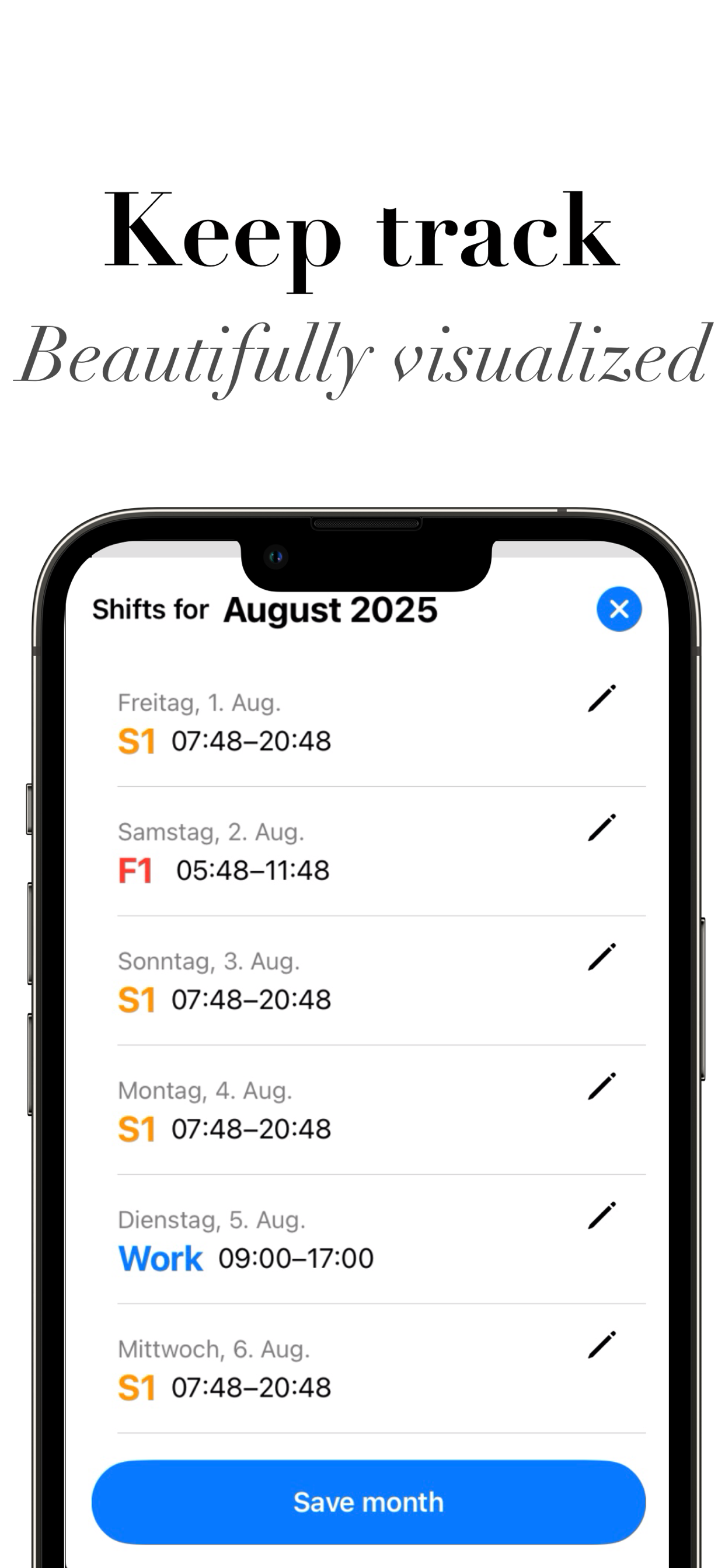 WorkPal: Shift & Hours Tracker