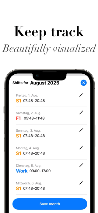 WorkPal: Shift & Hours Tracker Screenshot 5 of 6