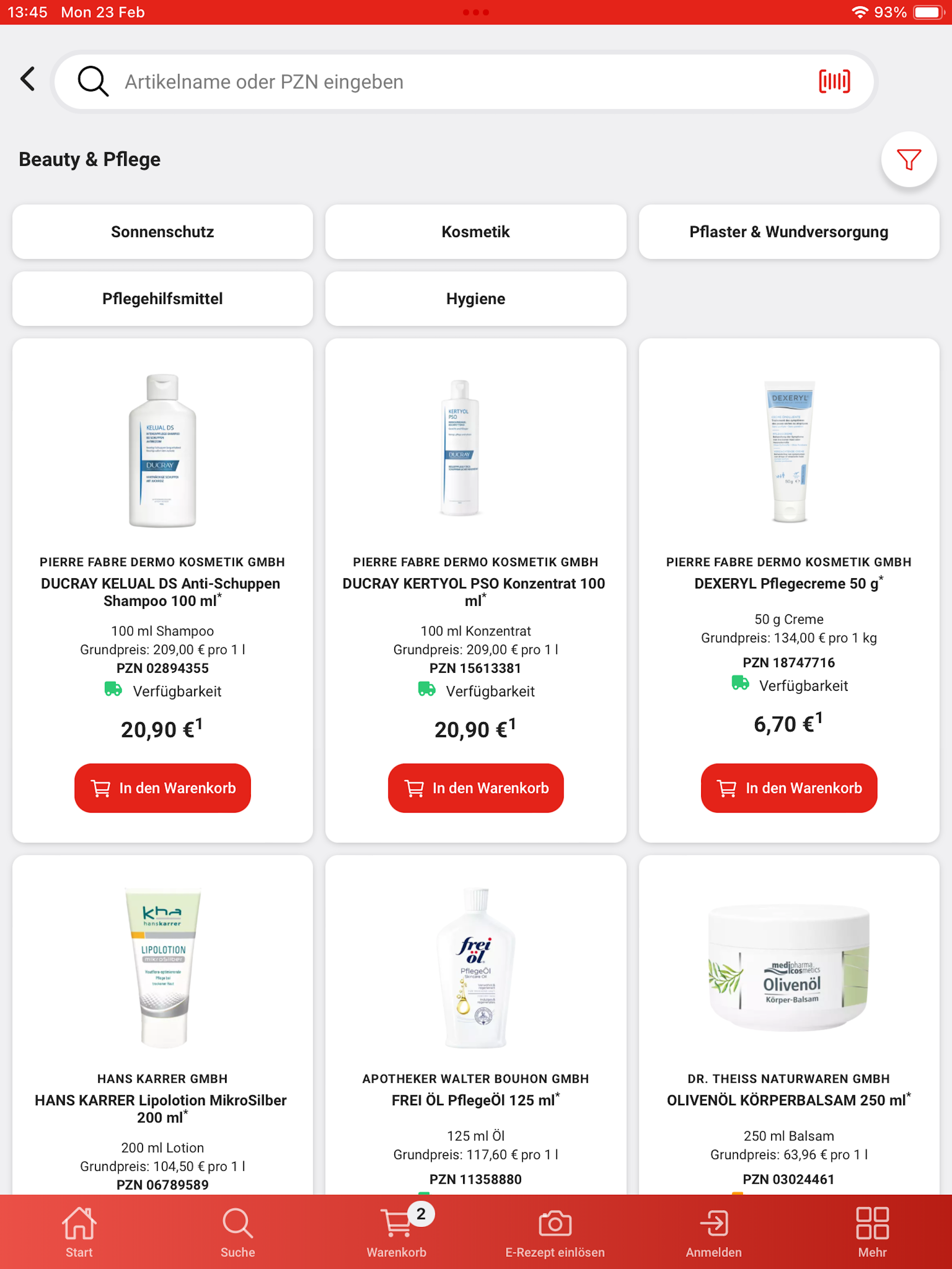 Apotheke B29 Shop & E-Rezept screenshot 10