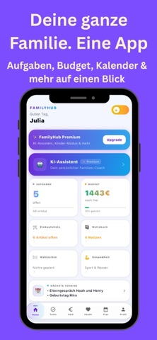 FamilyHubs - Familienplaner iPhone screenshot