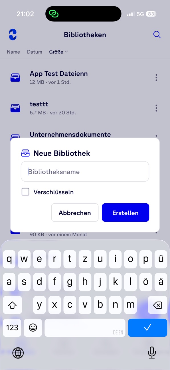 iPhone screenshot