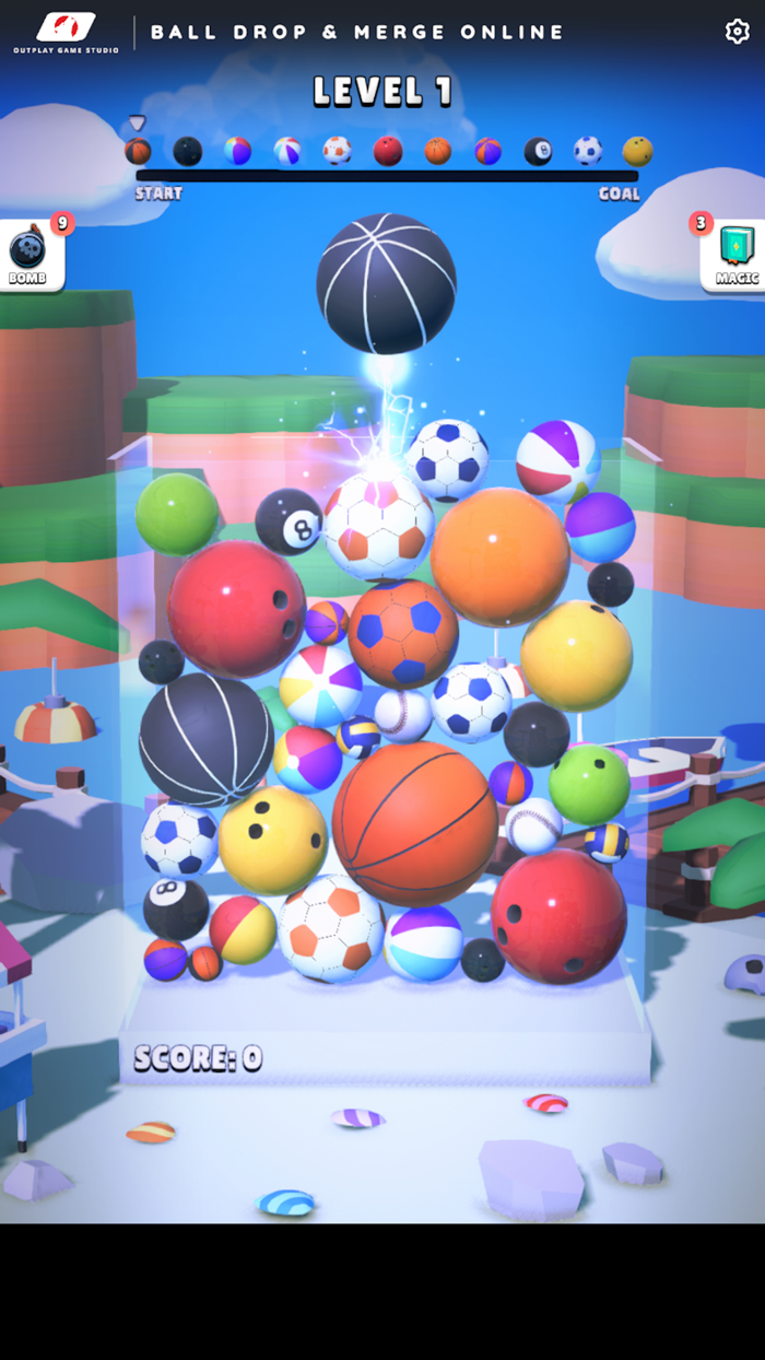 Ball Drop And Merge 3D Online
