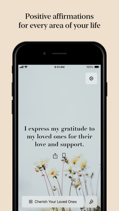 Screenshot 1 of Affirmations Inspiration Daily App