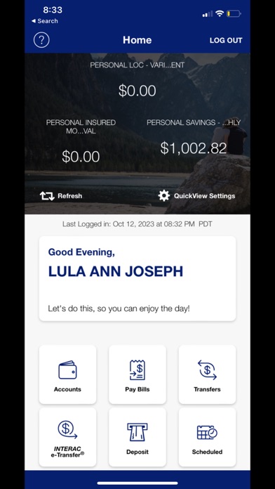 Sydney Credit Union Screenshot