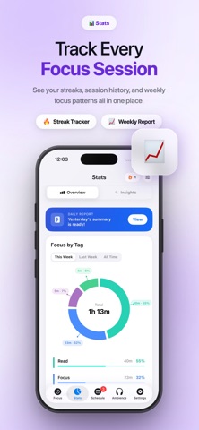 Deeply: Focus & Pomodoro Timer Screenshot 4 of 9