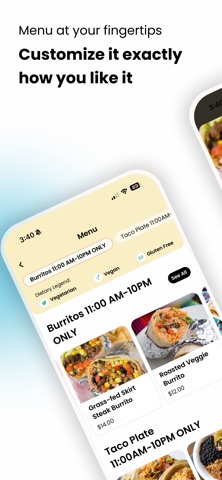 Oahu Mexican Grill (OMG) iPhone screenshot