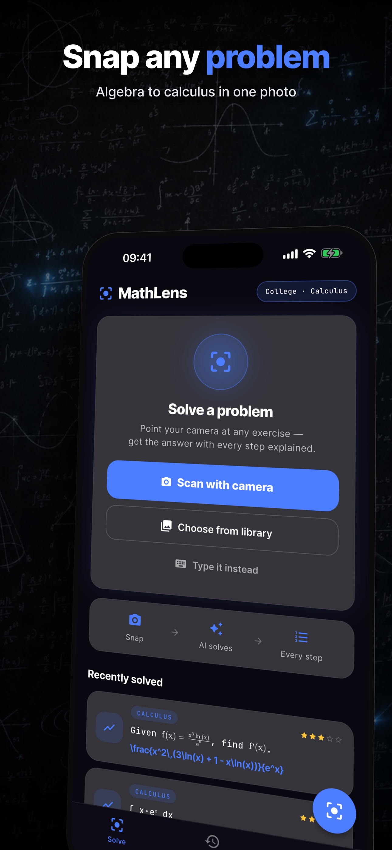 Screenshot 2 of MathLens: AI Math Solver