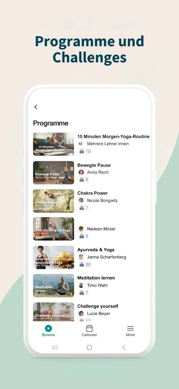 YogaEasy: Online Yoga Studio iPhone App Screenshot 2 – Gesundheit & Fitness