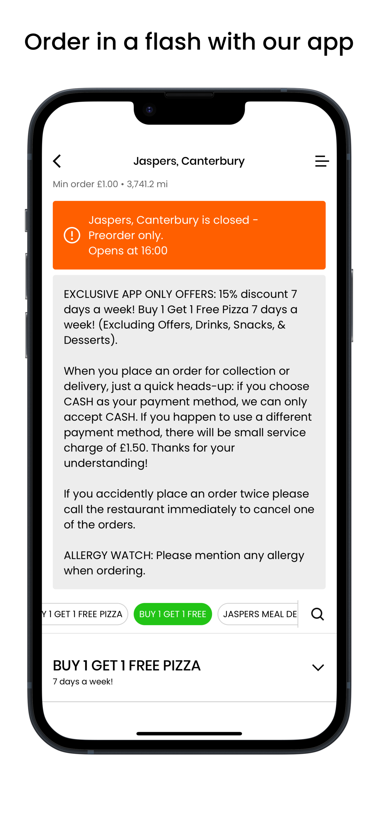 Jaspers, Canterbury App