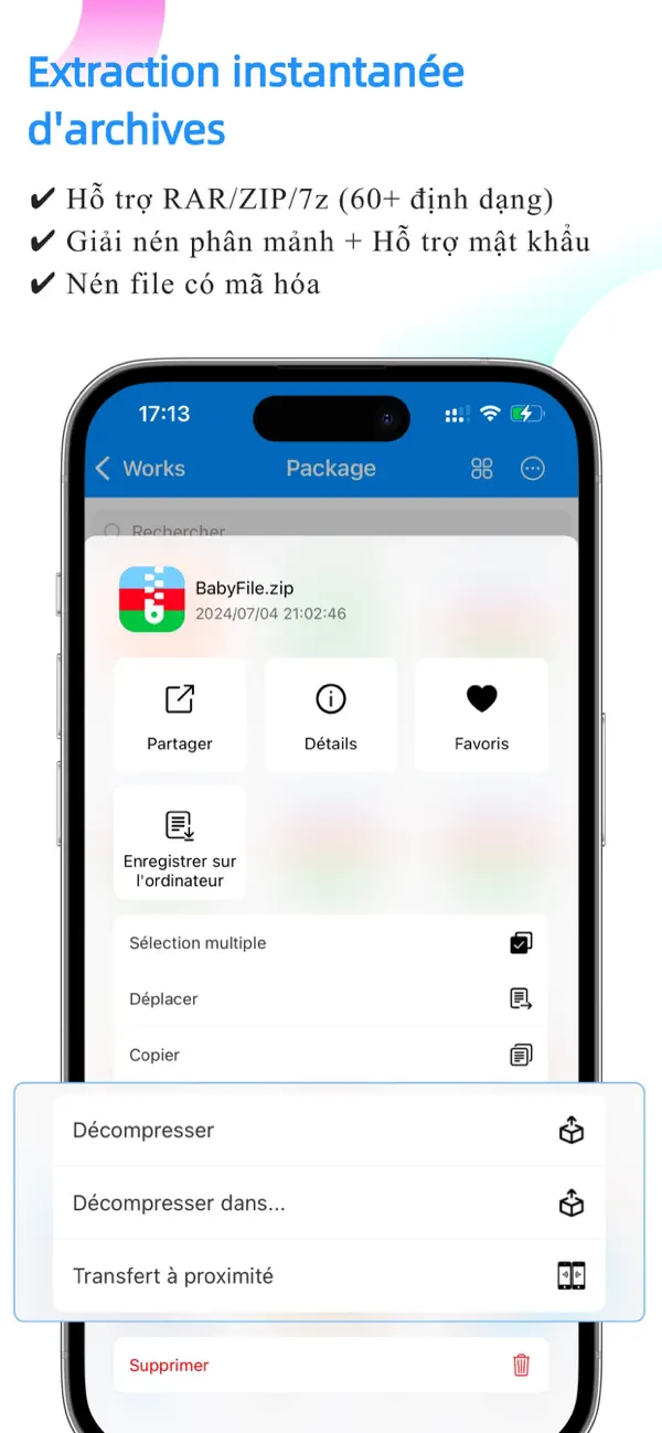 Screenshot #2 pour BabyFile - Gestionnaire AI