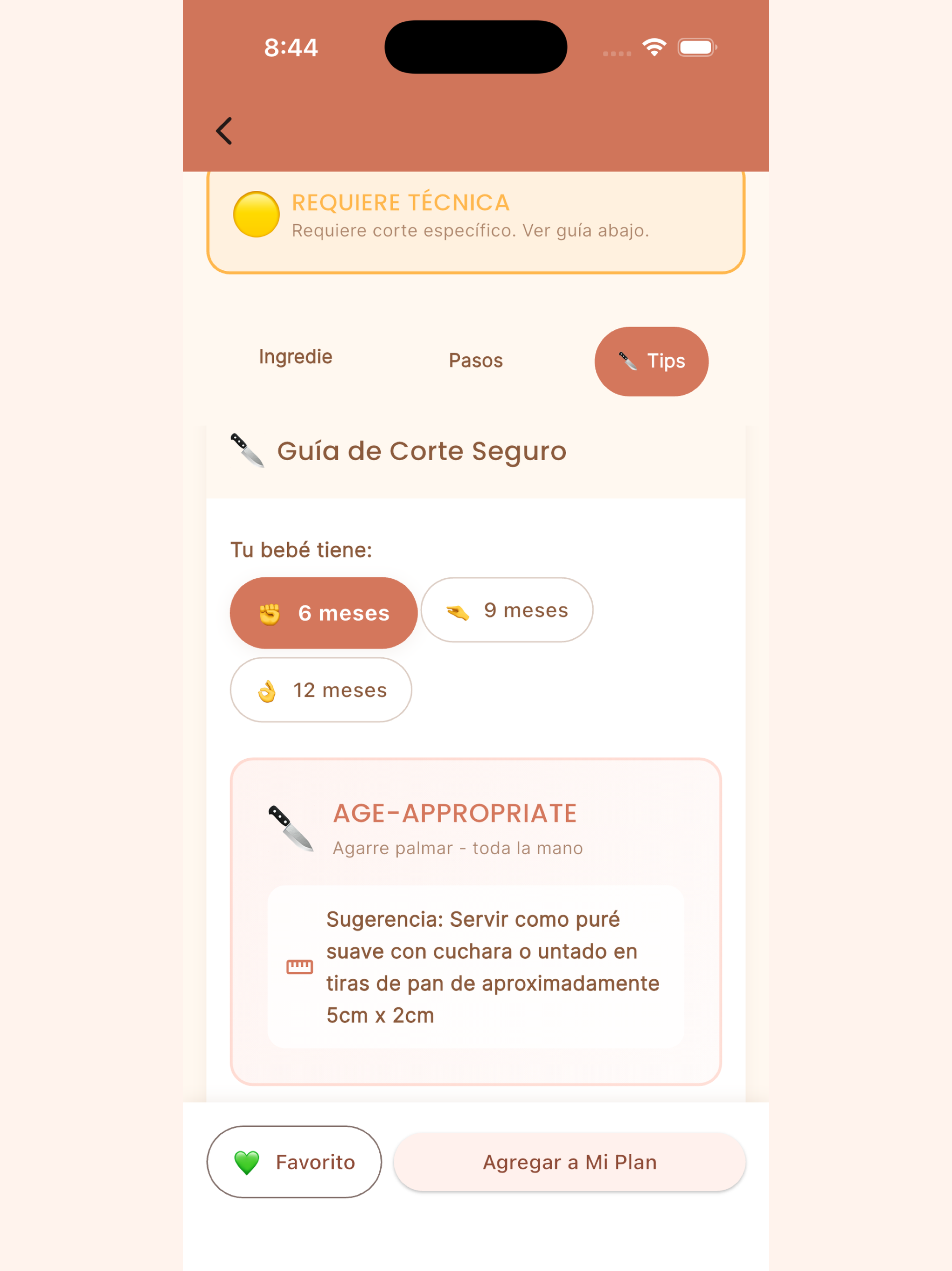 Tocomo: Baby Food Planner