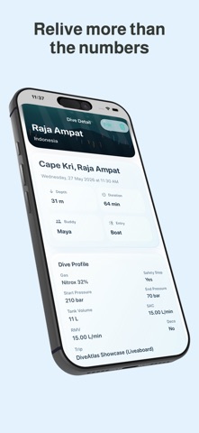 Dive Log – DiveAtlas iPhone screenshot