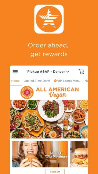 Next Level Veggie Grill iPhone screenshot 1 - Food & Drink app